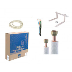 Liaison frigorifique Bi-tubes isolée Flare 12FS1412M1 Isolant Blanc BLs2d0 (M1), 1/4-1/2 12 m.