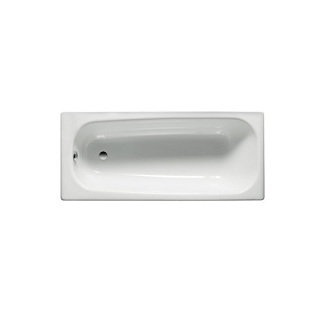 Baignoire rectangulaire avec pieds percée 2 trous Contesa 160x70 cm blanc A235997000