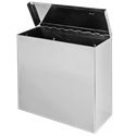 Poubelle murale 23656SS Inox 11 litres