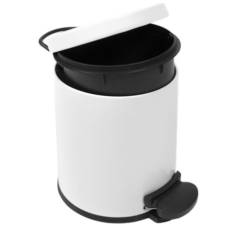 Poubelle 23613WH Blanc mat 5 litres