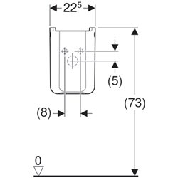 Cache-siphon Renova Plan 292110000 pour lavabos de 55 cm ou plus