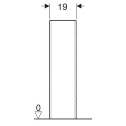 Colonne Renova 500.915.00.1 pour lavabos et plans de toilette 