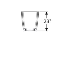 Cache-siphon Renova Plan 292150000 pour lave-mains 50 cm