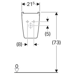 Cache-siphon Renova Plan 292150000 pour lave-mains 50 cm
