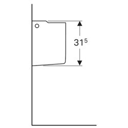 Cache-siphon Renova Plan 292150000 pour lave-mains 50 cm