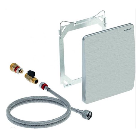 Kit installation commande urinoir 115.998.00.1 plaque de déclenchement 18x21 cm Kit installation commande urinoir 115.998.00.1 plaque de déclenchement 18x21 cm