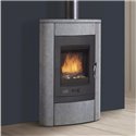 Poêle à bois Villeteau 369130PIERREBLEUE 9 kWatts Gris