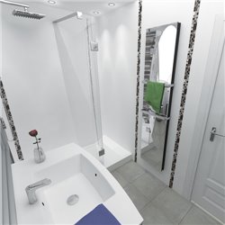 Miroir ME004 Vertical 1200 Watts Miroir Clair