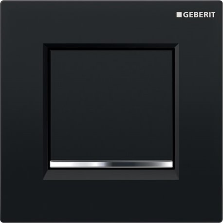 Commande urinoir type 30 116.017.KM.1 Plaque et touche noire, Bandes chromé brillant Commande urinoir type 30 116.017.KM.1 Plaque et touche noire, Bandes chromé brillant