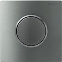 Commande urinoir type 10 116.015.SN.1 Plaque et touche inox brossé, anneau poli