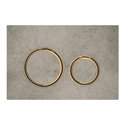 Sigma21 115.652.JV.1 Anneaux métallique laiton, recouvrement et touches Aspect Béton