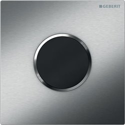 Commande urinoir type 10 116.035.SN.1 Plaque inox brossé, anneau poli
