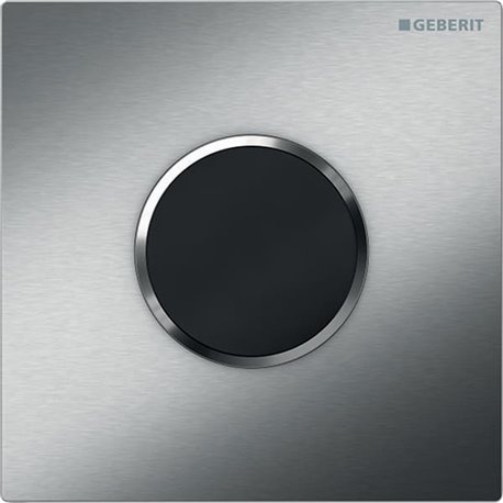 Commande urinoir type 10 116.035.SN.1 Plaque inox brossé, anneau poli