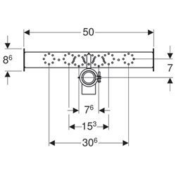 Bâti-support Duofix évier 111.774.00.1 pour robinetterie sur gorge