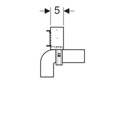 Bâti-support Duofix évier 111.774.00.1 pour robinetterie sur gorge