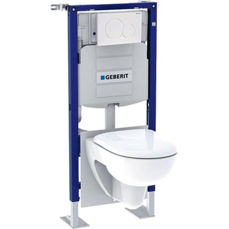 Bâti-support Duofix WC suspendu 118.224.11.2 plaque de déclenchement Sigma01 et WC suspendu Renova Bâti-support Duofix WC suspendu 118.224.11.2 plaque de déclenchement Sigma01 et WC suspendu Renova