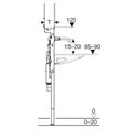 Bâti-support Duofix lavabo 111.071.00.1 80 cm pour robinetterie murale et lavabo Geberit ONE