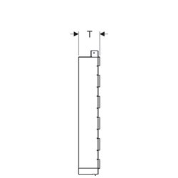 Bâti-support Duofix pour douche 111.590.00.1 avec niche de rangement, et tablettes