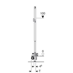 Bâti-support Duofix pour douche 111.591.00.1 sans robinetterie, pour chape 90-200 mm