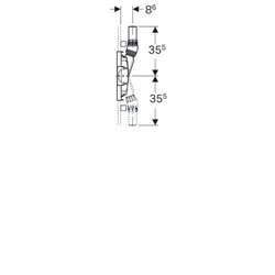Bâti-support Duofix pour douche 111.581.00.1 robinetterie à encastrer, pour chape 65-90 mm