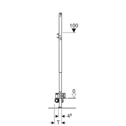 Bâti-support Duofix pour douche 111.589.00.1 robinetterie apparente, pour chape 65-90 mm
