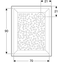 Bastia rectangulaire 00728200000001 80x100 cm