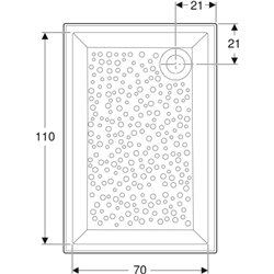 Bastia rectangulaire 00729200000001 80x120 cm