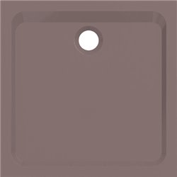 Melua carré Y00090900054 80x80 cm, taupe brillant