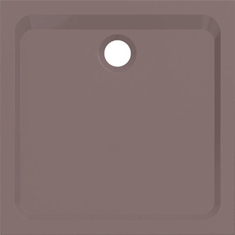 Melua carré Y00090900054 80x80 cm, taupe brillant