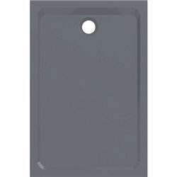 Melua rectangulaire 00095600014 120x80 cm, gris brillant