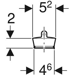 Bouchon de bonde 352.331.08.1 Rg 60 x 1/8 