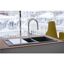 Eos Neo 727990 douchette double-jets extractible Inox