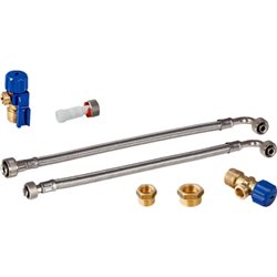 Kit de raccordement d'eau à l'arrière au centre 131.012.00.1 panneau sanitaire Monolith 114 cm pour WC