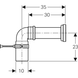 Kit de raccordement 131.086.00.1 pour WC au sol 