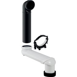 Kit de coude 131.088.29.1 en S pour WC suspendu