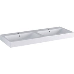 Lavabo iCon 124120000 120 cm 2 trous percés robinetterie