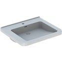Lavabo Renova Comfort Square 128665000 65 cm 1 trou percé, avec trop-plein