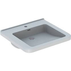 Lavabo Renova Comfort Square 128660000 60 cm 1 trou percé, avec trop-plein