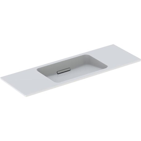 Lavabo ONE 500.392.01.3 120 cm, sans trop-plein, cache blanc brillant