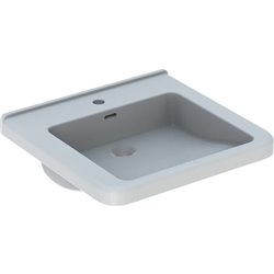 Lavabo Renova Comfort Square 128555000 55 cm 1 trou percé, avec trop-plein