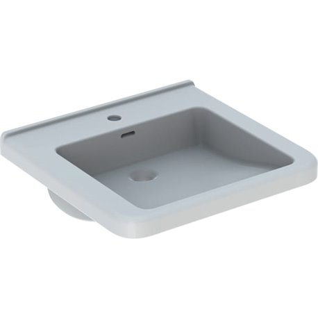 Lavabo Renova Comfort Square 128555000 55 cm 1 trou percé, avec trop-plein