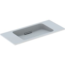 Lavabo ONE 500.390.01.3 90 cm, sans trop-plein, cache blanc brillant