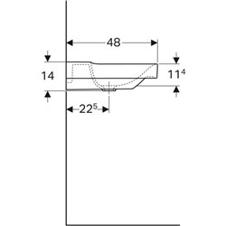 Lavabo Xeno² 500.532.01.1 90 cm sans trou robinetterie