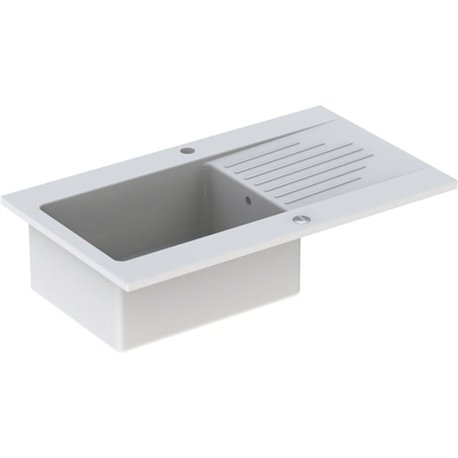 Evier Byblos 00656000000 1 cuve blanc Evier Byblos 00656000000 1 cuve blanc