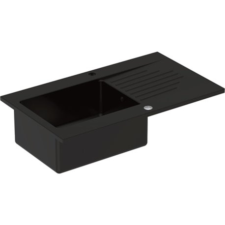 Evier Byblos 00656000063 1 cuve noir mat Evier Byblos 00656000063 1 cuve noir mat