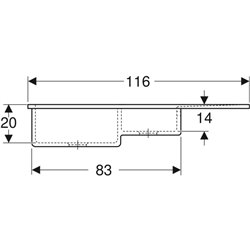 Evier Byblos 00659000000 2 cuves 116 cm blanc