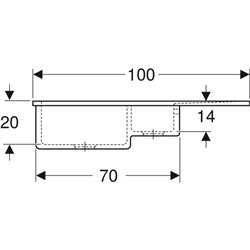 Evier Byblos 00658000063 2 cuves 100 cm noir mat