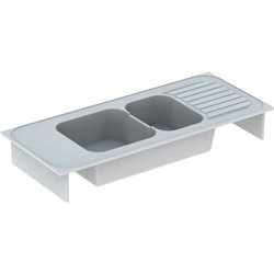 Evier Roanne 00691000000 2 cuves blanc