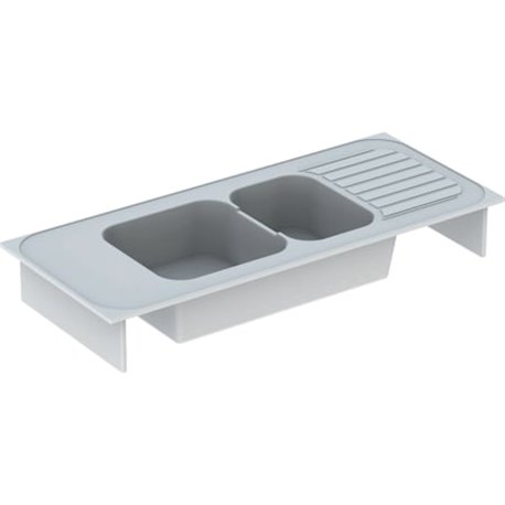 Evier Roanne 00691000000 2 cuves blanc