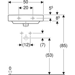 Smyle Square 500.256.01.1 50 cm 